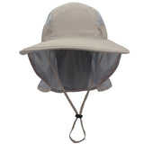 Wide-brimmed Sunhat For Men And Women In Summer Polyester Quick-drying Hat Mountain Fishing Bucket Hats With Neck Guard - Heritage cosmetics and beauty care