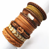 Fashion Bracelets 10pcs Set Wrap Woven Fashion Handmade Men - Heritage cosmetics and beauty care