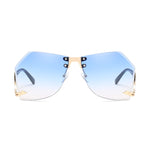 Irregular Rimless Sunglasses Women - Heritage cosmetics and beauty care