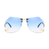 Irregular Rimless Sunglasses Women - Heritage cosmetics and beauty care