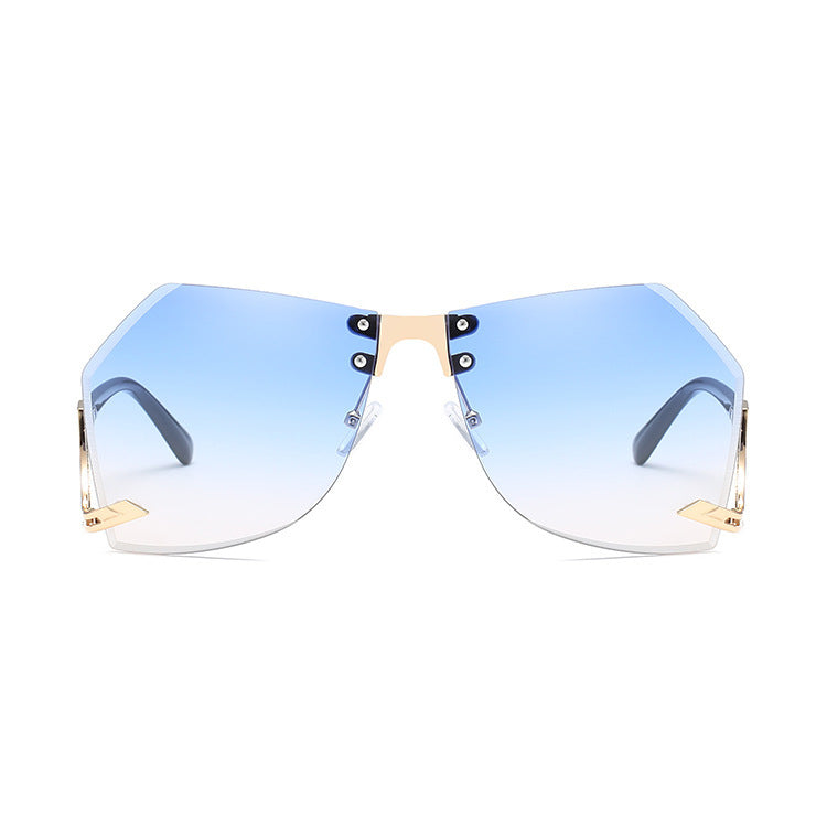 Irregular Rimless Sunglasses Women - Heritage cosmetics and beauty care