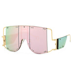 Metal big frame sunglasses - Heritage cosmetics and beauty care