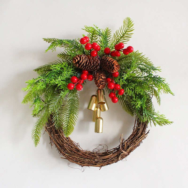 Christmas Wreath Bell Door Hanging - Heritage cosmetics and beauty care