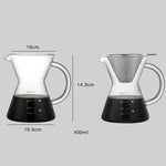 400ml glass hand coffee maker Heritage cosmetics and beauty care