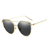 Female Vintage Gold Sunglasses - Heritage cosmetics and beauty care