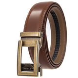 Antique Cowhide Men's Leather Belt Casual Business Comfort Click Belt