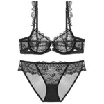 Sheer Lace Bra Spongeless Set - Heritage cosmetics and beauty care