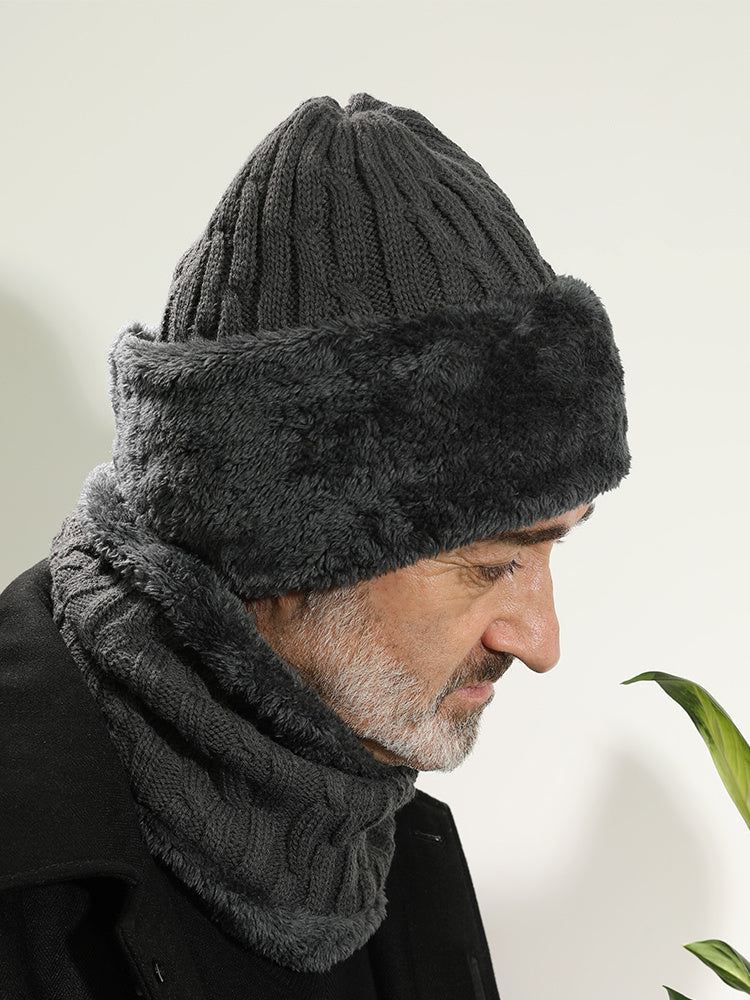 Woolen Hats For Middle-aged And Elderly Men In Winter Thicken Men's Knitted Hats For The Elderly - Heritage cosmetics and beauty care