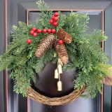 Christmas Wreath Bell Door Hanging - Heritage cosmetics and beauty care