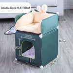 Winter Warm Pet House Double-Storey Pet Villa Fully Enclosed - Heritage cosmetics and beauty care