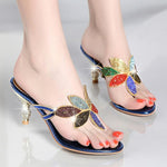 Women's Rhinestone Sandals, High-heeled Stilettos, Summer Sandals And Slippers - Heritage cosmetics and beauty care