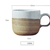 Nordic style stoneware coffee cup