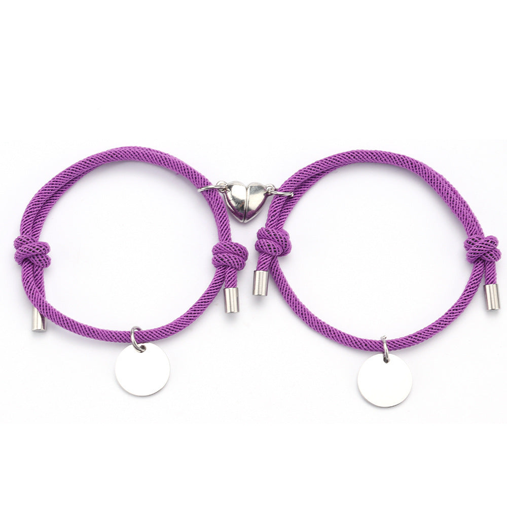 A Pair Of Men And Women Couple Bracelets - Heritage cosmetics and beauty care