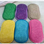 Double-Sided Kitchen Cleaning Magic Sponge Microfiber Non-Stick Kitchen Parts Washing Bowl And Pot Tools - Heritage cosmetics and beauty care