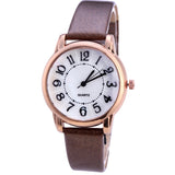 Drop Shipping Women Simple Dial Wristwatches Casual Fashion Luxury Leather Strap Quartz Watches Clock Relogio Feminino - Heritage cosmetics and beauty care