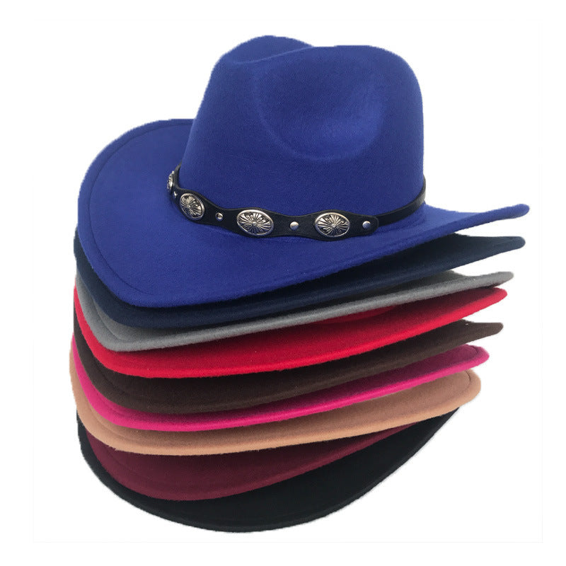 Punk Style Cowboy Hats And Felt For Men And Women - Heritage cosmetics and beauty care