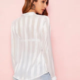 See-through tops striped shirts for sun protection Heritage cosmetics and beauty care