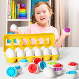 Baby Learning Educational Toy Smart Egg Toy Games Shape Matching Sorters Toys Montessori Eggs Toys For Kids Children - Heritage cosmetics and beauty care