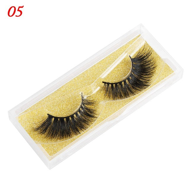 100% Mink Eyelashes 25mm Wispy Fluffy Fake Lashes - Heritage cosmetics and beauty care