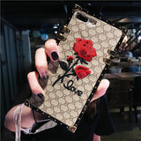 Compatible with Apple, 3D Rose Embroidered Cases for iPhone Heritage cosmetics and beauty care