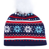 Autumn And Winter Christmas Deer Hot Snowflake Moose Knitted Hats Female - Heritage cosmetics and beauty care