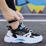 All-match Platform Running Sneakers All Black - Heritage cosmetics and beauty care