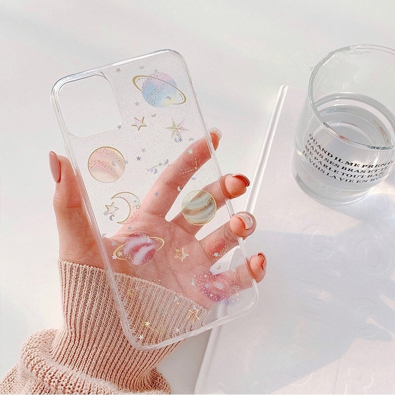 Starry Sky Shining Powder Drops Glue Mobile Phone Case Heritage cosmetics and beauty care