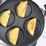 Egg Frying Pan Nonstick Pancake Pans 4-Cups Cookware Pancake Pan Egg Pan Suitable For Gas Stove - Heritage cosmetics and beauty care