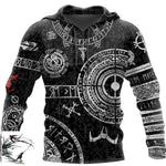 Viking Odin Tattoo D Printed Men hoodies - Heritage cosmetics and beauty care