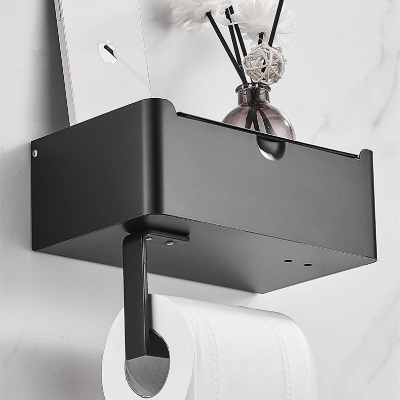 Stainless Steel Tissue Wet Tissue Box Toilet Paper Holder Punch-free Mobile Phone Roll Stand - Heritage cosmetics and beauty care