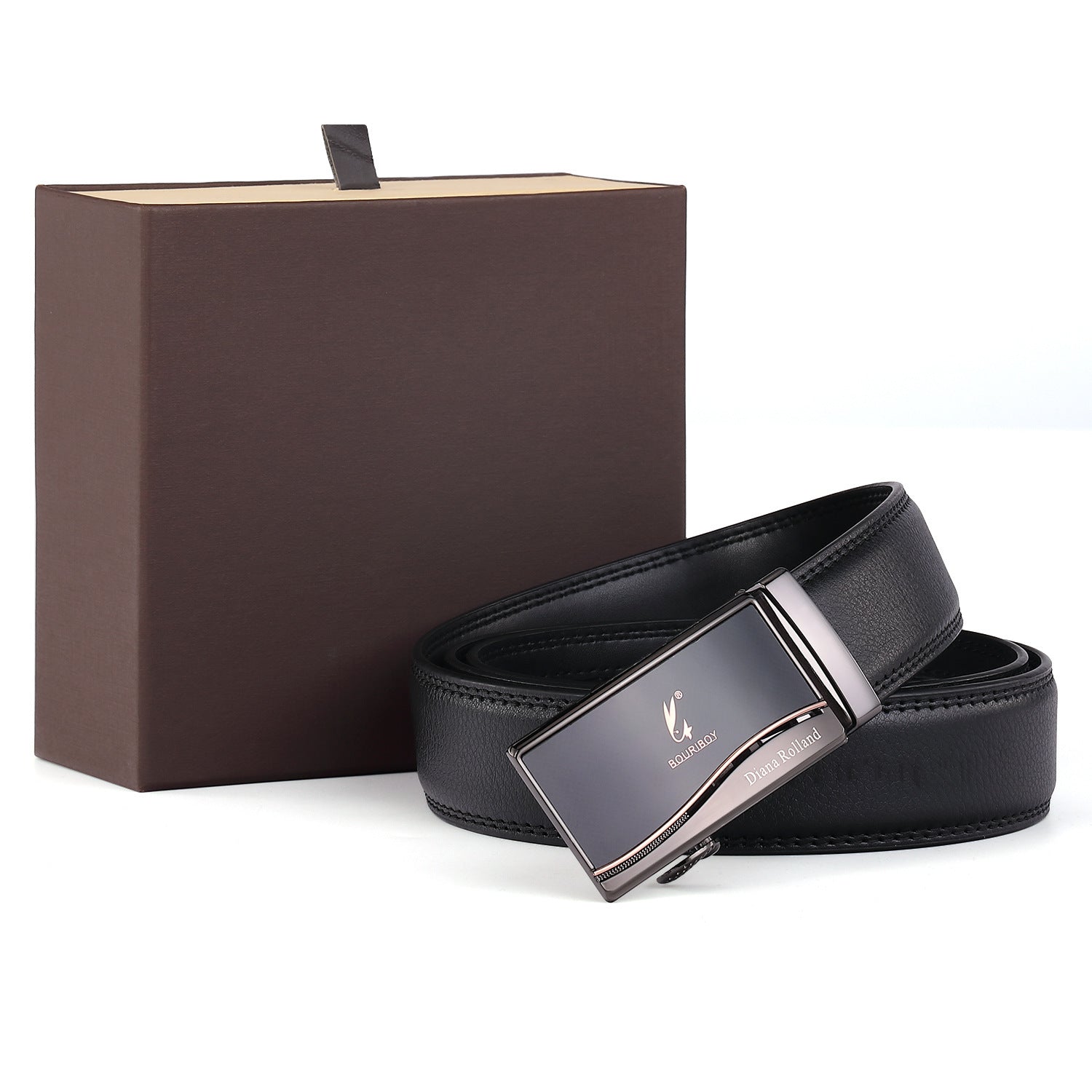 Fashion Automatic Buckle Leather Men's Belt - Heritage cosmetics and beauty care