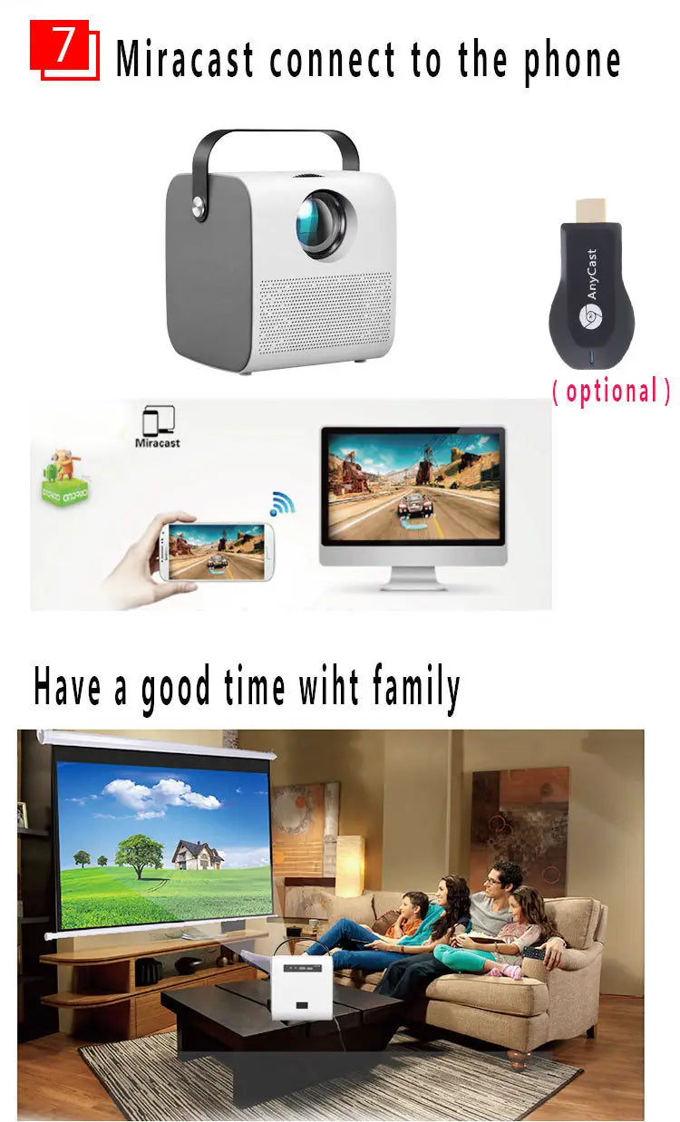 1080P HD portable projector