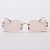 Trimmed light-colored sunglasses - Heritage cosmetics and beauty care