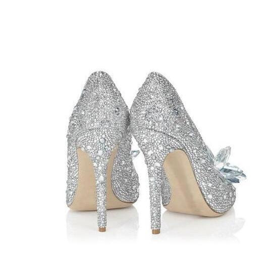 Fashion High Heels Crystal Slippers - Heritage cosmetics and beauty care