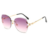 Women's frameless trimmed sunglasses - Heritage cosmetics and beauty care