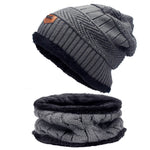 Autumn Winter Hats And Scarves For Men And Women With Velvet Thick - Heritage cosmetics and beauty care