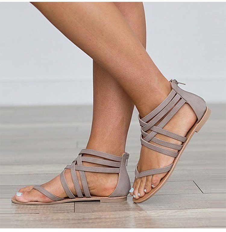 Criss Cross Sandals - Heritage cosmetics and beauty care