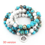 108 Natural White Turquoise Bracelets - Heritage cosmetics and beauty care