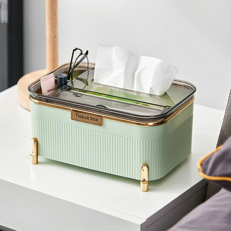 Light Luxury Tissue Box Tissue Paper Household Nordic Simple Storage - Heritage cosmetics and beauty care