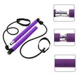 Fitness Yoga Pilates Bar Portable Gym Accessories Sport Elastic Bodybuilding Resistance Bands For Home Trainer Workout Equipment - Heritage cosmetics and beauty care