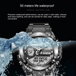 Waterproof Sports Electronic Quartz Watches Business Trends Watch Multi-function - Heritage cosmetics and beauty care