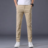 Men's Casual Elastic Slim Fit Small Straight Leg Pants - Heritage cosmetics and beauty care