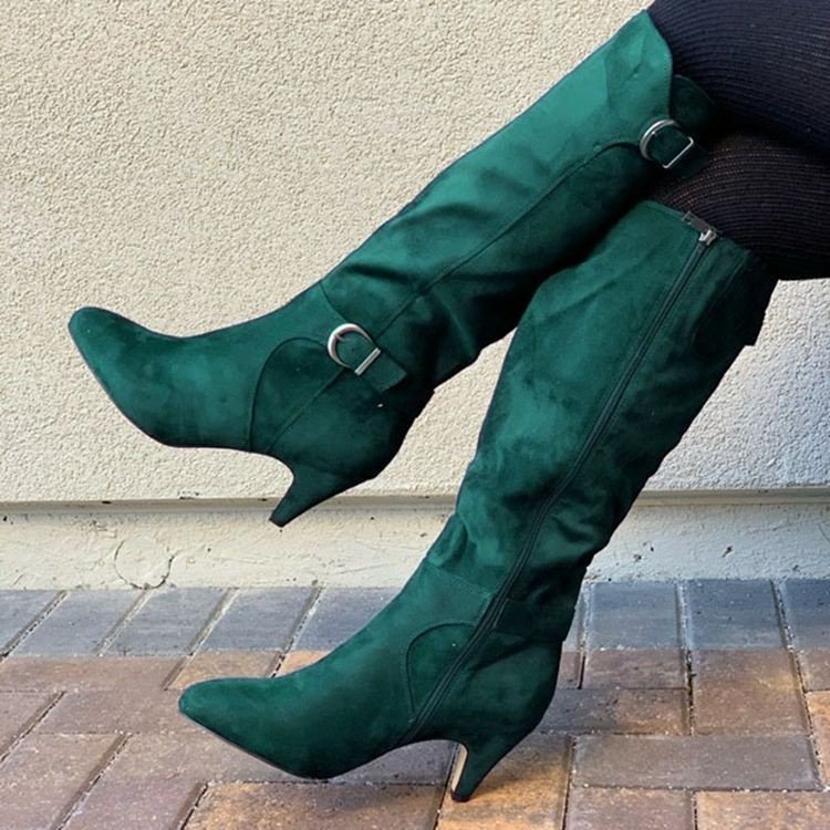 Western Boots Winter Shoes Wide Calf Long Boots For Women - Heritage cosmetics and beauty care