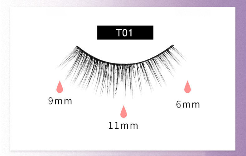 Reusable Magnetic Self-Adhesive Eyelashes No Eyeliner Or Glue Needed False Lashes Stable And Easy To Put On Natural Look And Waterproof Fake Eyelashes - Heritage cosmetics and beauty care