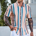 Men's Vintage Summer Shirt Striped - Heritage cosmetics and beauty care