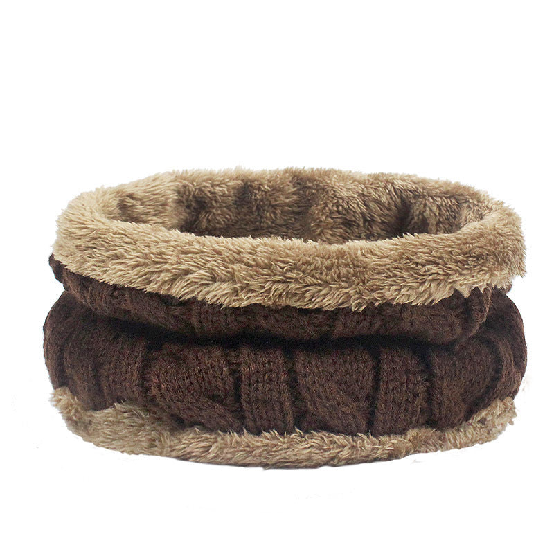 Autumn Winter Hats And Scarves For Men And Women With Velvet Thick - Heritage cosmetics and beauty care