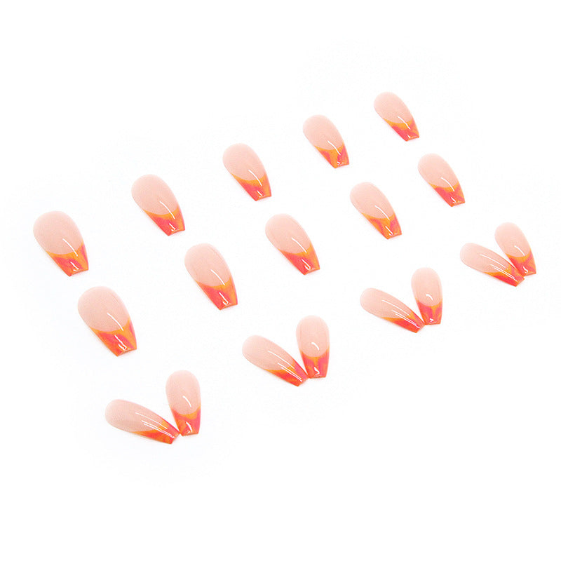 Mid-length Smudges French Nail Sticker - Heritage cosmetics and beauty care