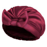 Women's Solid Bow Satin Bath Hat - Heritage cosmetics and beauty care