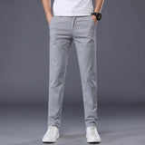 Men's Casual Elastic Slim Fit Small Straight Leg Pants - Heritage cosmetics and beauty care