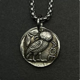 Greek Coin Relief Alien Antique Copper Old Silver Commemorative Medal - Heritage cosmetics and beauty care